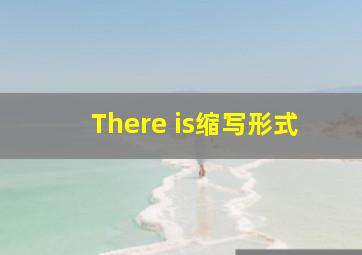 There is缩写形式